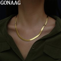 스네이크목걸이 뱀줄목걸이 18k 14k 실버 두줄 목걸이 925 실버 목걸이 4MM 스네이크 체인 & 커플 스털링