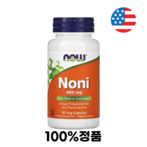 Now Foods Noni 나우푸드 노니 450mg 90캡슐, 1개, 90정