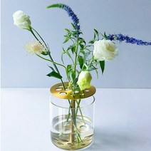 프리츠 한센 에델바이스 그물 레드 황동 브래킷 그리드 유리 꽃병 꽃꽂이, 전기도금