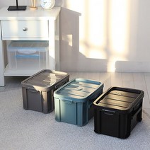 플라팜 탱크 밀폐 리빙박스 옷정리함 옷수납함 11L 최강 제습제 1개 증정, 1box, 다크그레이