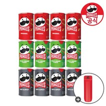 켈로그 프링글스 오리지날 53g x 4개 + 양파맛 53g x 4개 x 매운맛 53g x 4개 + 프링글스 트레이, 단품