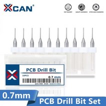 니블러 전동 커터 철판 금속 절단기 XCAN 0.7mm 미니 드릴 비트 세트 3.175mm 생크 카바이드 PCB 드릴링 인쇄 회로 보드 도구 10 개상자 104988, [02] 2 Box ( 20pcs)
