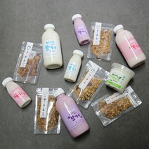 야베스 요거트&요거넛 수제그래놀라 세트 아침대용 시리얼, C세트+(500ml)플레인2개+딸기2개+블루베리2개
