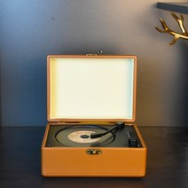 레트로 아날로그 LP 감성 CD 플레이어 다용도 스피커, A.브라운
