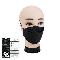 크리센 황사마스크 KF94 대형 블랙 1P