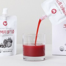 [김재식헬스푸드] 크랜베리 딸기즙 100ml 30팩 2박스, 60개