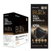 웰킵스 리얼블랙 황사마스크 대형 KF94, 1개입, 10개