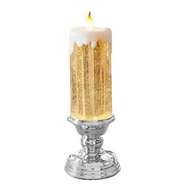 테이블 침실 램프 조명 색상 변경 촛불 모양 LED 밤 빛 홈 데스크탑 파티 장식 선물, 02 Sliver BASE