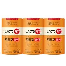 종근당 최신상 NEW 락토핏 코어맥스 60포 x 3통 180포 6개월분 (리뷰이벤트 1통 추가 증정), 1세트 (3개)