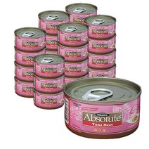 앱솔루트홀리스틱 고양이 캔 간식 헤어볼 80g, 참치, 24개