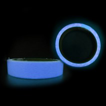 파란색 빛반사 야광 테이프 소형 야간 안전 계단 이정표 표시 잘라쓰는 축광 시트 물에강한 코팅 다용도 방수 밤에잘보이는