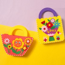 민화 펠트 가방 만들기 8종 DIY 퀼트 패키지 어린이바느질놀이 펠트 만들기 유아미술놀이 실과교재 가방만들기, 민화 펠트 가방_바닷속공주