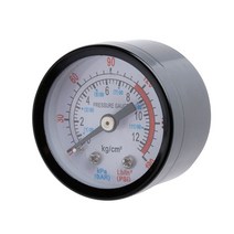 Air Compressor Gauge Pneumatic Hydraulic Fluid 0-12Bar 0-180PSI, 한개옵션0