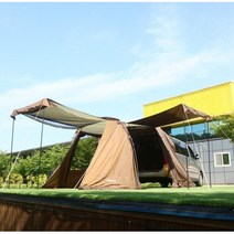 캠프밸리 차박텐트 자립형 카쉘터S (범퍼가림막 단면월 플라이 포함), 카키, 4인용
