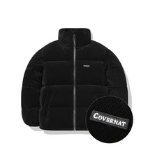 COVERNAT RDS 코듀로이 숏 푸퍼 블랙