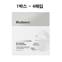 바이오던스 바이오 콜라겐 리얼 딥 마스크 1박스(4매입), 1개, 34g