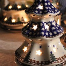 폴란드도자기 세라미카아티스티나 크리스마스 티라이트 트리촛대S, 27