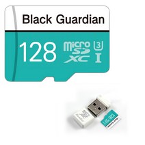 블랙가디언 자동차 블랙박스메모리카드 16G 32G 64G 128G 마이크로SD MLC, 128GB USB리더기