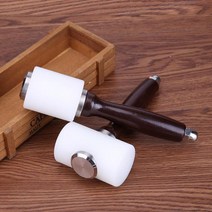 Ycube가죽공예 고무망치 펀치 절단 나무손잡이 내구성 해머