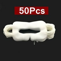 VR 아이 마스크 커버 위생 일회용 땀 통기성 얼굴 보호 부직포 오큘러스 퀘스트 2 용 100 팩, 02 White 50Pcs