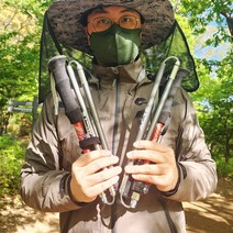 접이식 초경량 등산스틱 Z 2p + 정품케이스 2p 증정, 블랙