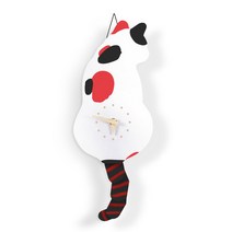 윌밍로 괘종시계 그네 꼬리 고양이 벽시계 ML-WC002 (배터리 미포함), 흰색