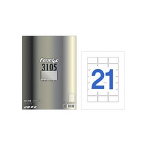 레이져 반투명라벨 LC-3105 10매 21칸 폼텍