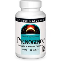 Source Naturals 피크노제놀 50mg 60정, 30개 (1팩)