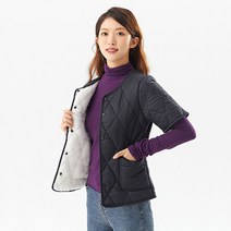 여성 반팔 경량 패딩 구스다운 기모 간절기 아우터 퀼팅 점퍼 바람막이