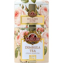 BASILUR 베질루르 잉글리시 로즈 딤불라 티 6입 100g x 3팩