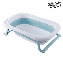 댕냥이 1단 접이식욕조, 1개, 민트