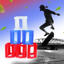 스케이트보드 강습 보조 돌고래 점프 유물 휠 커버 돌고래 점프 유물 리테이너 휠 잠금 올리 트레이너, 빨간색