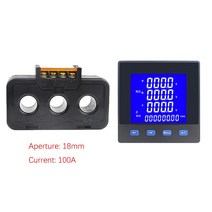 다기능 파워 미터 삼상 LCD 디스플레이 3P3W RS485 통신 96*96 전원 AC220V 40 ~ 65Hz, 04 100A