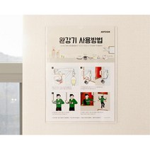 아파트 건물 완강기 사용방법 안내 표지판 인포프레임