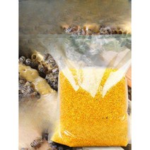 꿀벌꽃가루 먹이 벌떡밥 양봉 토종벌 꽃가루 화분 밥, 1kg  꽃가루 +알갱이