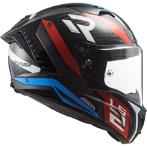 LS2 FF805 카본 풀페이스 오토바이 헬멧 바이크 용품, L, SUPRA RED BLUE