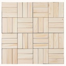 옹이없는 편백나무 원목 조립마루 300x300mm, 일자형