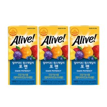 얼라이브 원스 데일리 포맨 멀티 비타민, 없음, 3개
