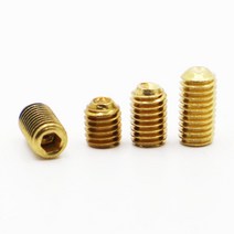 M3 황동 무두 볼트 DIN916 육각 소켓 헤드 나사 스크류, M3 (10개), 10mm