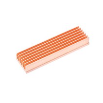 Awxlumv M.2 방열판 순수 구리 NVMe M2 2280 SSD DIY 7핀 쿨러 데스크 컴퓨터용 열 패드 포함(2개), 2Pcs