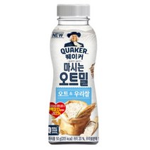 칠성 쉐이크 아침 식사 대용 퀘이커 마시는 오트밀 오트 & 우리쌀 건강식 간편식 식단조절 선식 50G 20개, 10세트