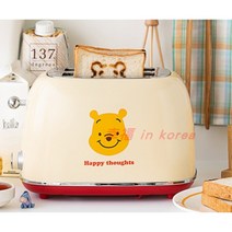 정품 푸우 스누피 샌드위치 기계 아침 식사 토스트 프레스 와플 전기, 푸우/스팟