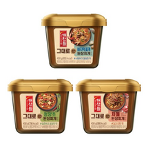 해찬들 그대로 끓여먹는 된장찌개 450g (바지락과꽃게+차돌+청양초), 6개
