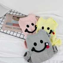 스마일 올인원 애견 옷 그레이 말티즈 강아지올인원옷 닥스훈트 말티푸, XL