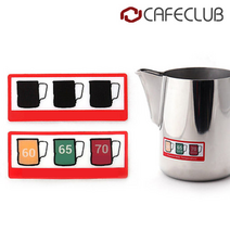 카페클럽 스팀피쳐 온도계 스티커, 1개