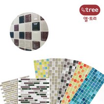 타일 베란다 bb2631 DIY 선물 도매 현관타일 사무실 바닥셀프시공 데코타일 주방, 블랙믹스_스퀘어타일시트