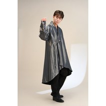 플레어 두루마기 - 은색/ 북촌자락 데일리 모던 남자생활한복