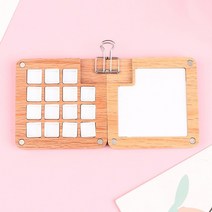 휴대용 미니 팔레트 어반스케치 여행드로잉 목재 파레트 원목 나무 팔렛트 빠렛트빈 수채화, 노란색