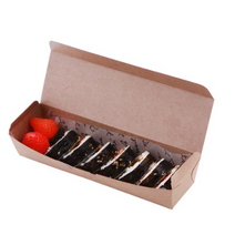 원터치 크라프트 김밥한줄 종이도시락 20.5 × 5 × 3.7 cm, 10개입, 1개