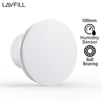 볼 베어링 모터가 있는 욕실용 배기 팬 습도 센서 220V 덕트 4 인치 100mm 100mm, 3.LFWW-09XH - 220-240V 50Hz